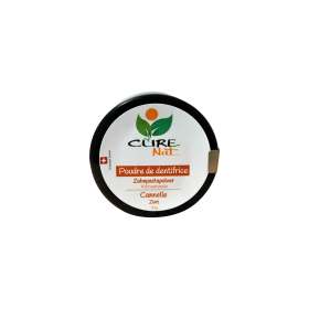 Dentifrice naturel artisanal suisse, en poudre - Cannelle - 70g à 1000g (en recharge) - CureNat