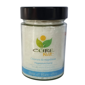 Flocon de Chlorure de Magnesium - Pot de 250g en verre ou jusqu'à 5kg (recharge) - Curenat