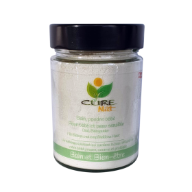 Poudre de bain ou Talc pour bébé et peau sensible (à l'argile blanche) - Pot de 150g en verre ou jusqu 3kg (recharge) - Curenat