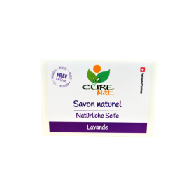 Savon artisanal et 100% naturel Suisse,  Lavande - 95g - Curenat