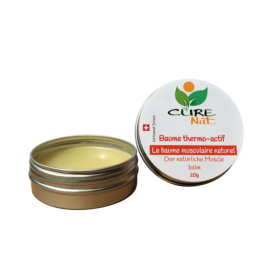 Baume Thermo Actif musculaire, 100% naturel et artisanal - 20g - Curenat