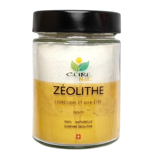 Argile Zéolithe Nutri Clinoptilolite BIO - Pot de 150g (verre), jusqu'à 2,5kg (recharge) - Curenat