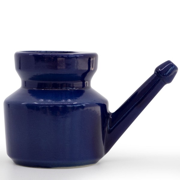 Lota nasale en Grès pour nettoyage du nez, Bleu royal - De Bardo