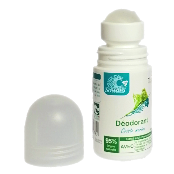 Déodorant Roll-on écologique, Criste marine avec seulement 7 ingrédients - 50ml - Solibio